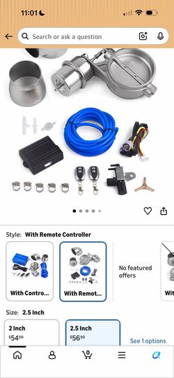 Universal 2.5" Vacuum Valve Exhaust Cutout with Remote Controller and Vacuum Pump