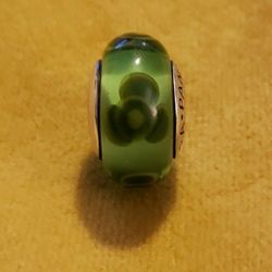 NEW Authentic Pandora Green with Green Clovers Charm Bead.  Hallmarked PANDORA ALE S925.  Sterling Silver.  Please check out my other Pandora, Chamili
