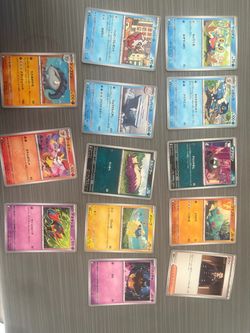 Pokemon cards in Japanese 13 cards total