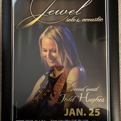 JEWEL CONCERT AUTOGRAPHED TOUR POSTER   MINT CONDITION 