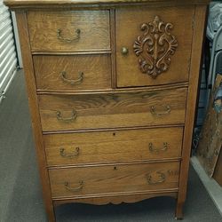 Antique Wood Dresser 