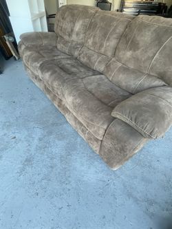 Suede Brown Reclaimed Sofa