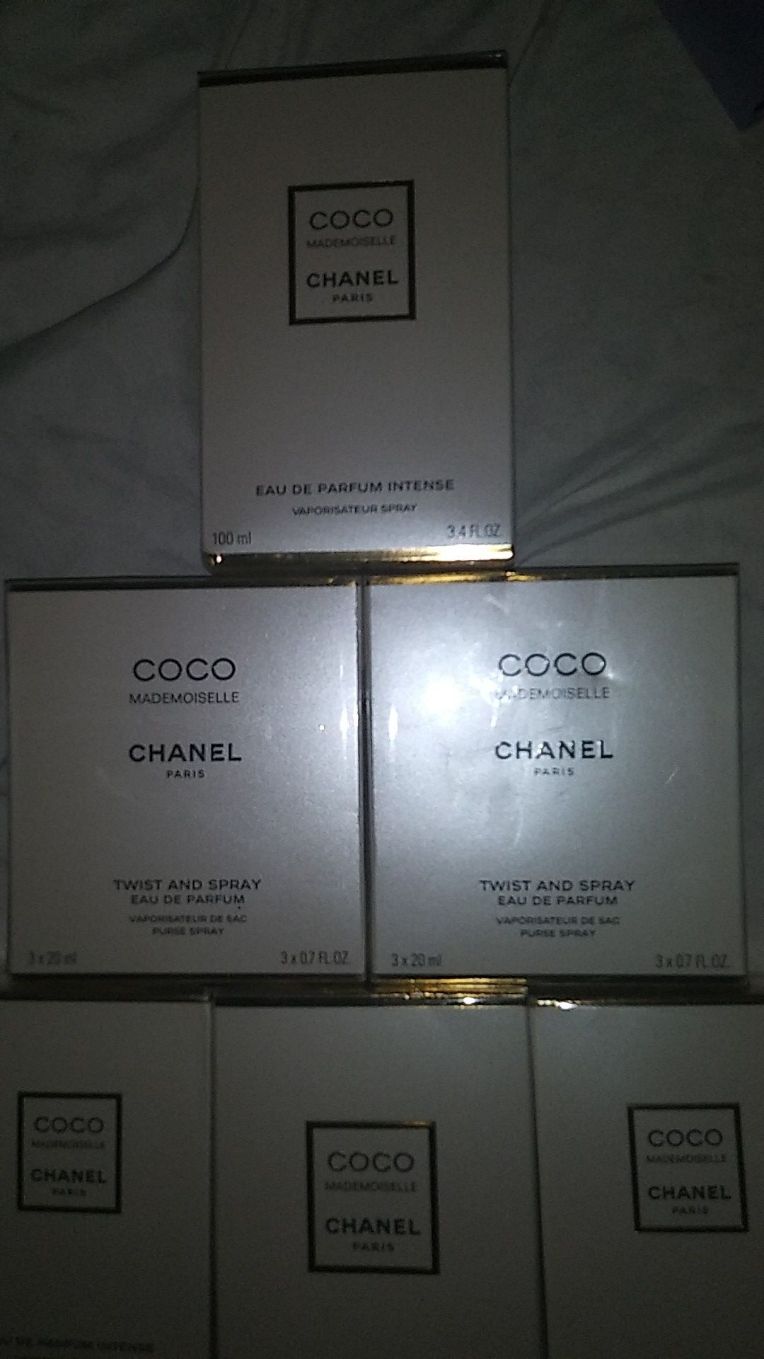 Brand New Coco Chanel mademoiselle perfumes Inquire for prices