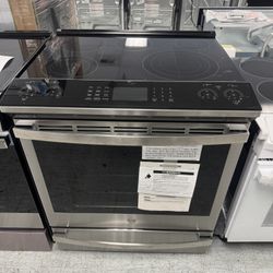 GE Profile Slide In Electric Range With Air Fly