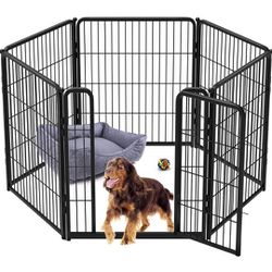 NEW!!! FXW Homeplus Dog Playpen Designed for Indoor Use, 32" Height for Medium Dogs, Black│Patented. 6 Panel.