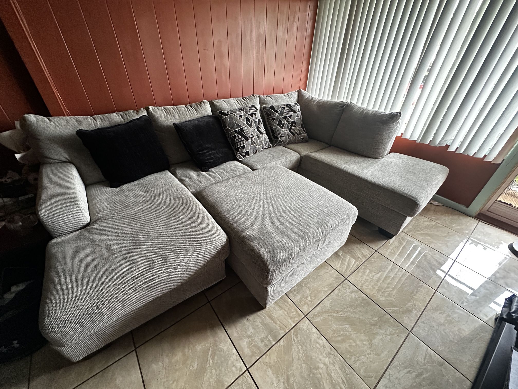 Sectional With Ottoman