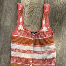 Womens Knit Size M Crop Tank
