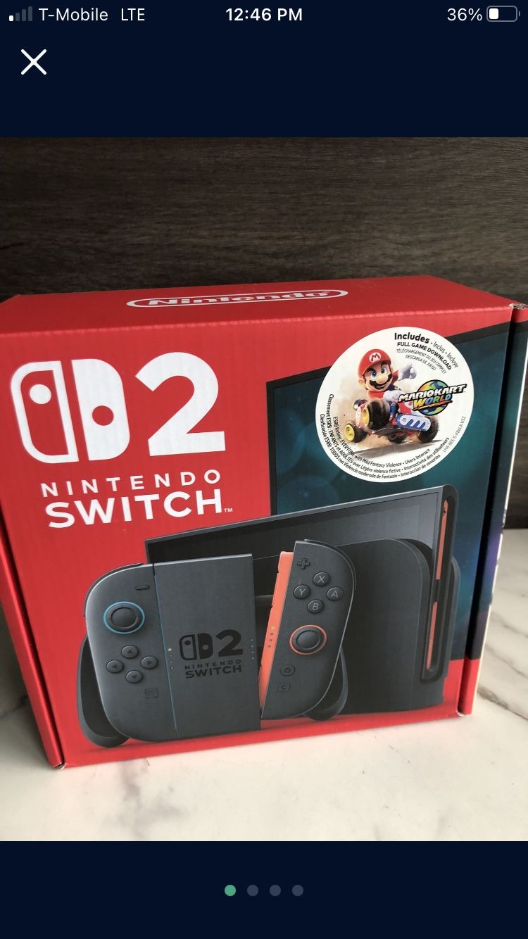 Nintendo Switch 2 Mariokart Bundle For Trade