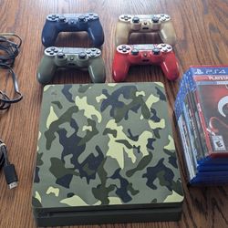 Limited Edition "Call of Duty: WWII" Camo PS4 Slim 1TB Bundle