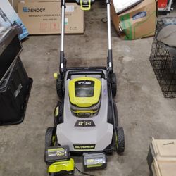 RYOBI Electric 40v lawnmower.
