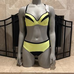 New Yellow Push Up Bikini 