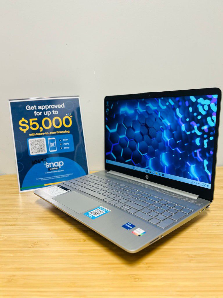 HP Laptop 15” 💻 Intel Core i5-11th/8GB RAM 🧬Intel Iris Graphics 🔥Warranty Included ✅ finance available💰