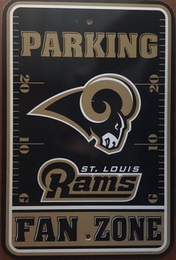 St. Louis Rams Reserved Parking Sign