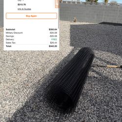 Black PVC Coated Welded Wire Mesh 7ftx100ft