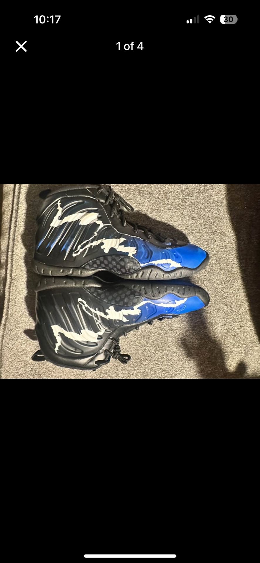 Gradeschool Foamposites Size 4y “96 Allstar”