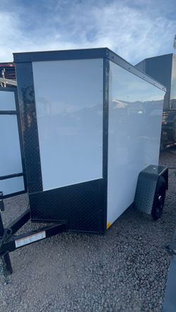 New 2026 enclosed cargo trailer 4’x6’x x5’