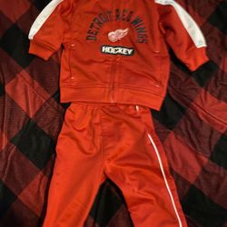 3-6 month red wings outfit
