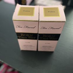 2 Bottles Of Too Faced (Born This Way) Med-Full Coverage Foundation *PRALINE*