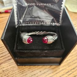 David Yurman .925 Sterling Cable Cuff Bracelet