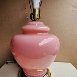 Beautiful Light Pink Vintage Lamp