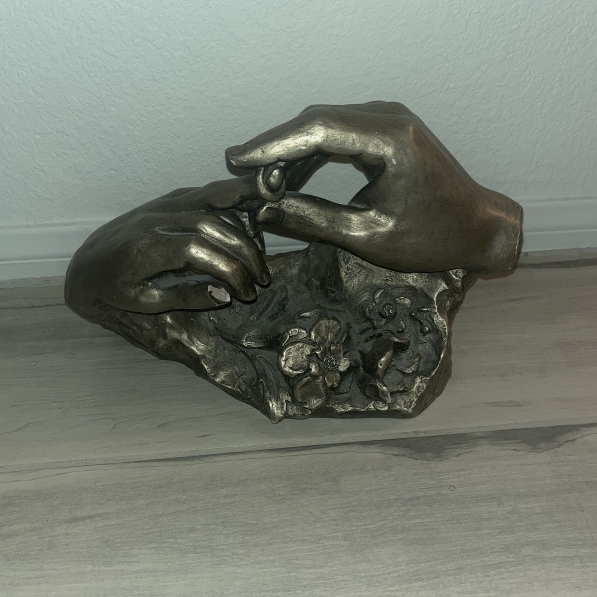 Vintage David Fisher The Ring Wedding Hands by Austin Sculpture 1980