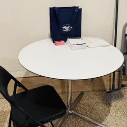 White Round Table -$30