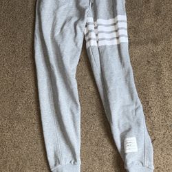 Thom Browne Gray 4-bar sweats