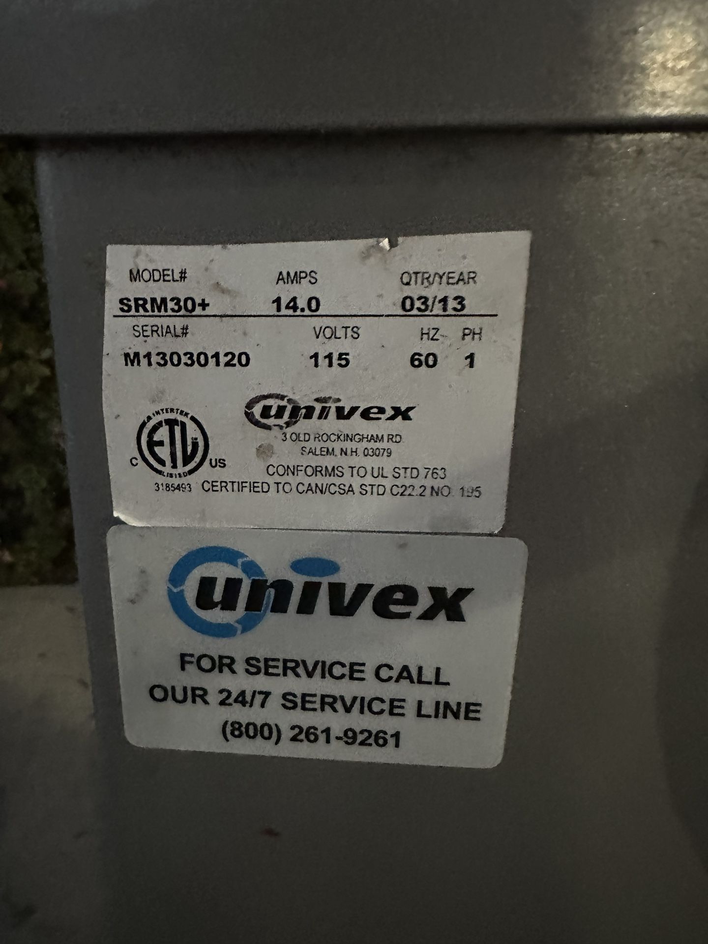 Used Univex Mixer