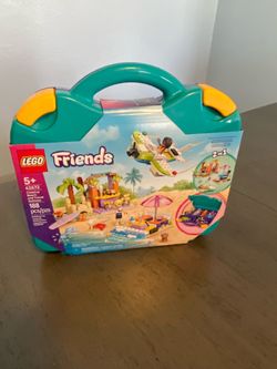LEGO Friends Creative Beach and Travel Suitcase and stargazing camp truck