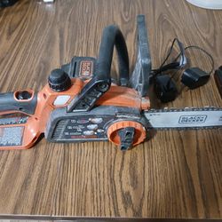 Chain Saw Charger And Battery