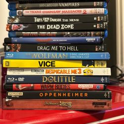 Various blu-ray/4K Discs