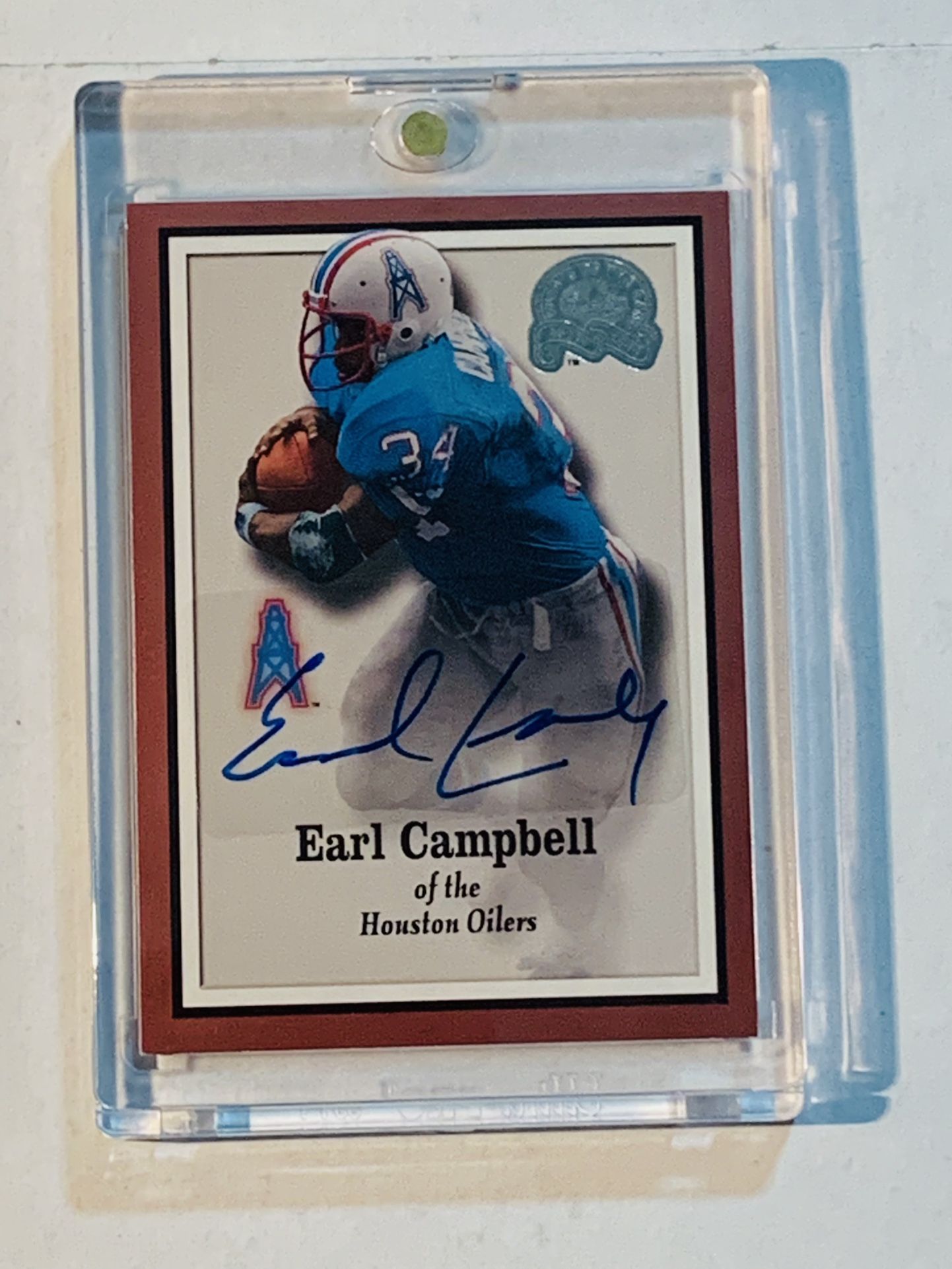 Earl Campbell NFL Autograph Card
