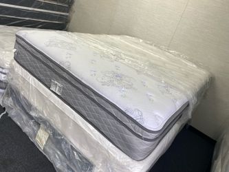 queen mattress pillowtop