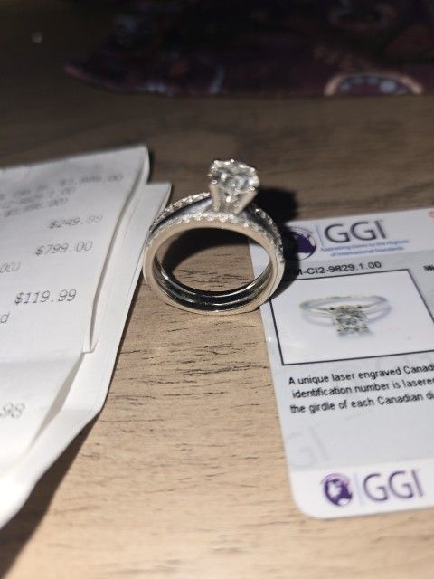 1kt White Gold Diamond Wedding Ring