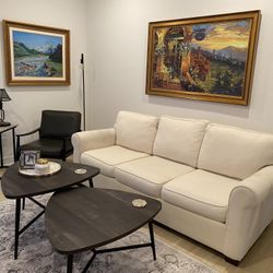 Gray Wood Nesting Coffee Tables