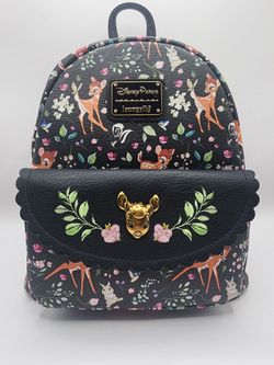 ## 🦌🌸 Disney Parks x Loungefly Bambi Floral Mini Backpack 🌸🦌##