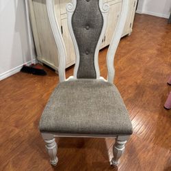 Wooden Dining Chair With Cushioned Seat & back 