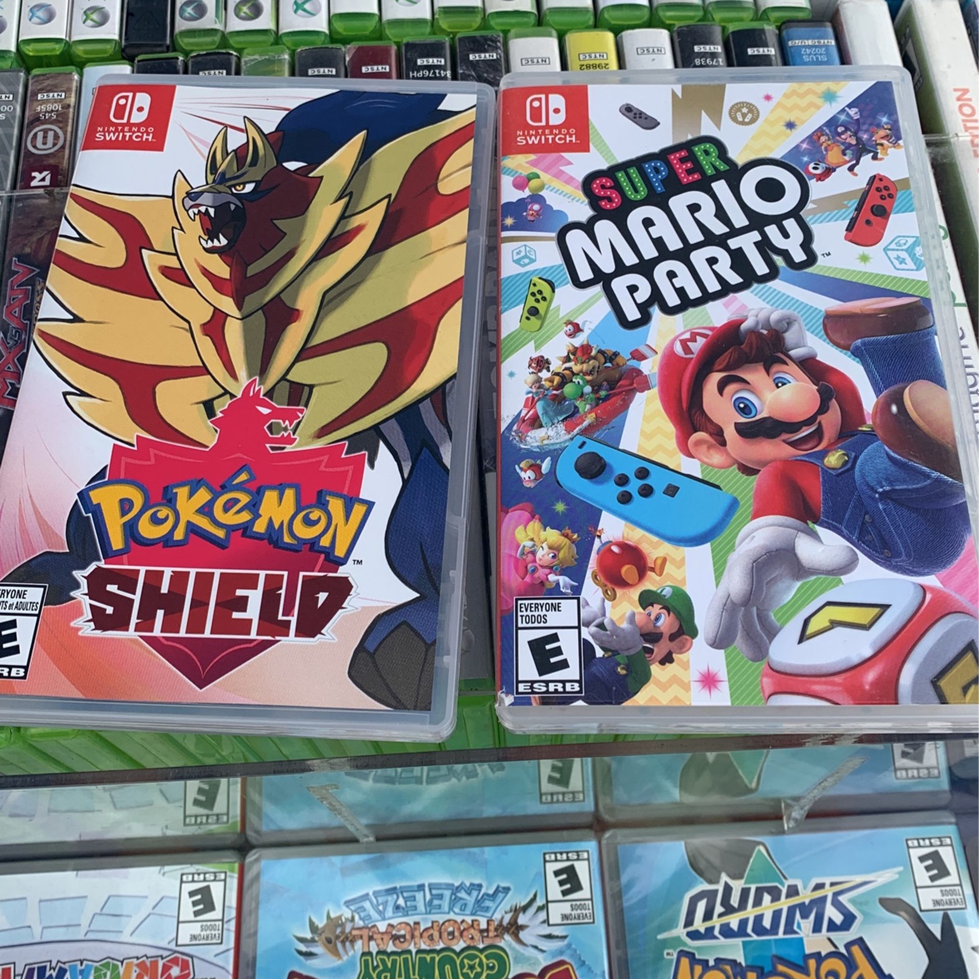 Switch Games: Super Mario Party, Pokemon Shield 