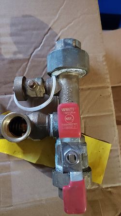 Watts valve Tankless water valve