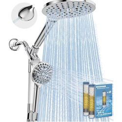 Dual Filtered Rain Shower Head Combo (Easy Install)