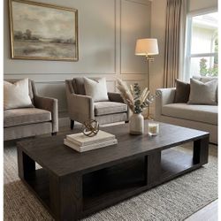 RESTORATION HARDWARE PERFECT HUGE COFFEE TABLE