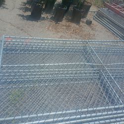 12x6 Perimeter Fence, Chicken Coop, Dog Run, Galvanized Chain Link Panels $60 Each