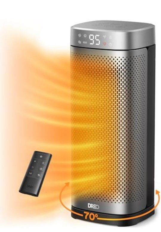 Dreo Space Heaters for Indoor Use, 1500W Fast Heating Portable Heaters with Remote,