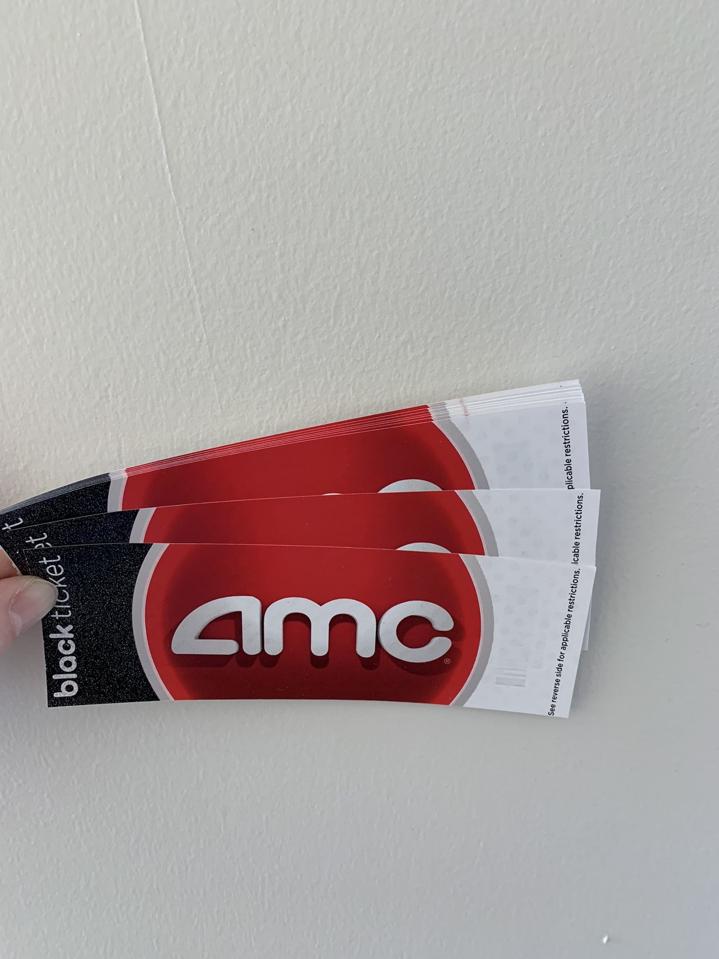 AMC Black Tickets (Quantity: 9)