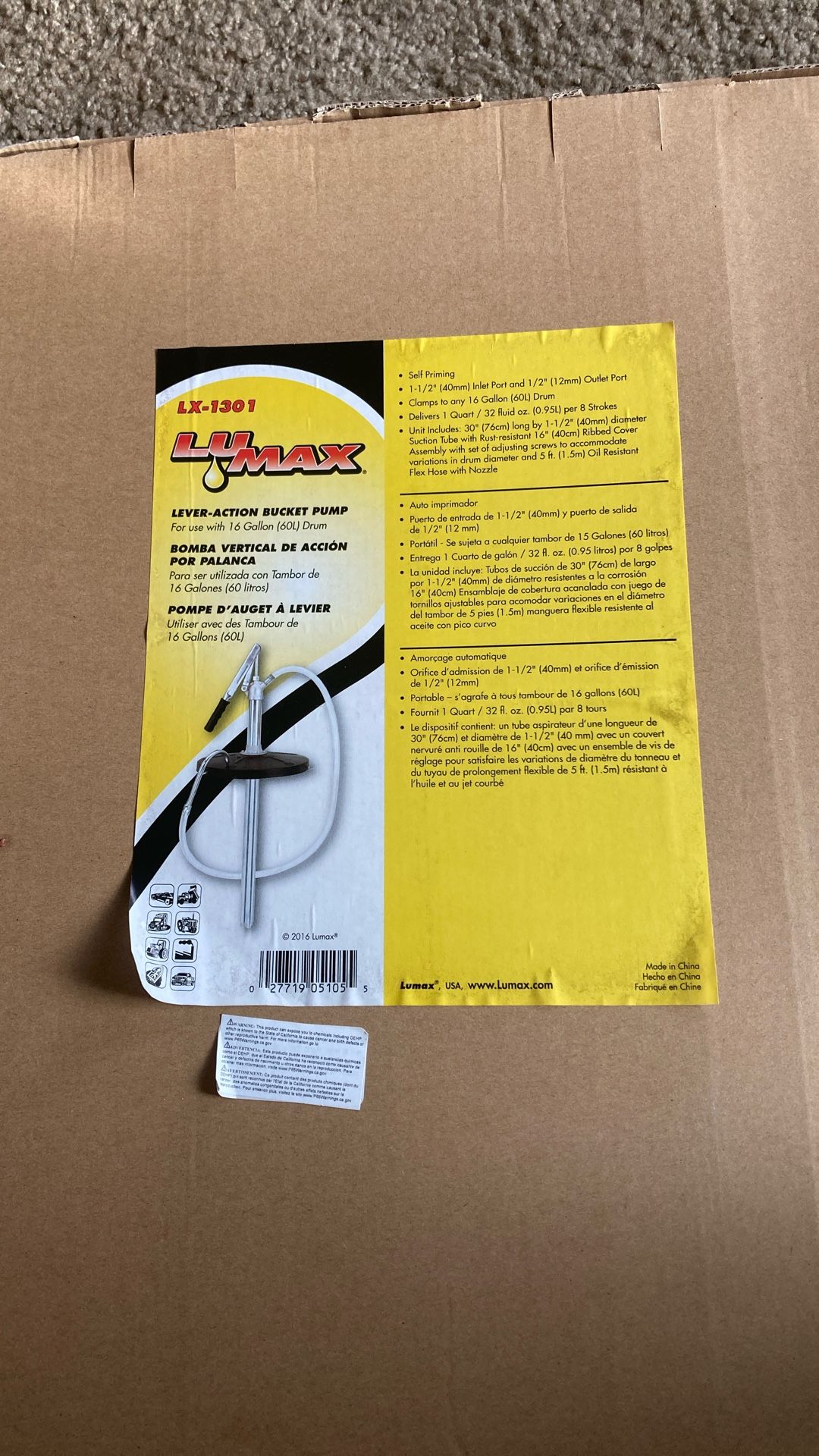 Lever Action Bucket Pump