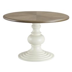 Ashley 46" Round Shatayne Dining Table with Pedestal Base $260