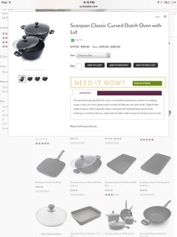 Curved Dutch oven