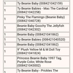 Must Have BEANIE BABIES