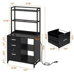 File Cabinet with Charging Station