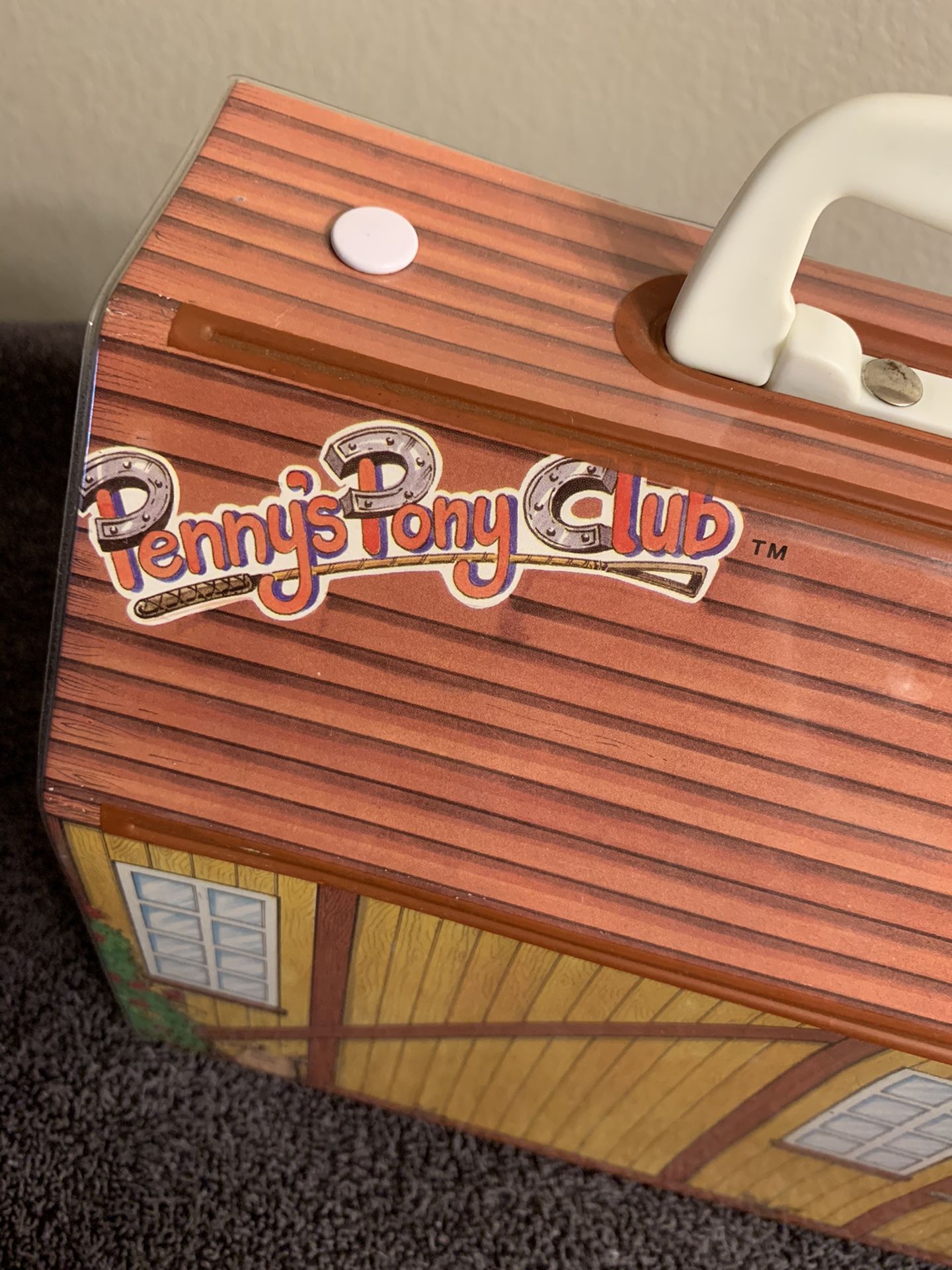 Pennys Pony club stable case retro toy 1987 collectables